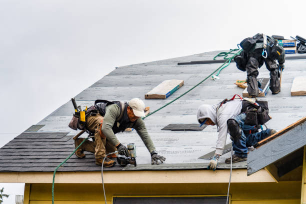 Professional Roofing technician working in Brogan, OR